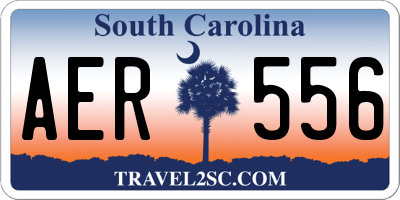 SC license plate AER556