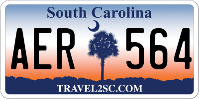 SC license plate AER564