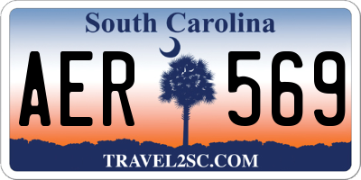 SC license plate AER569