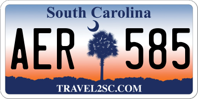 SC license plate AER585