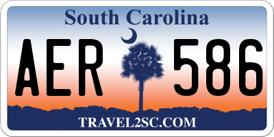 SC license plate AER586