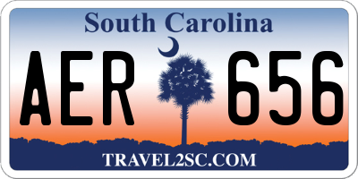 SC license plate AER656
