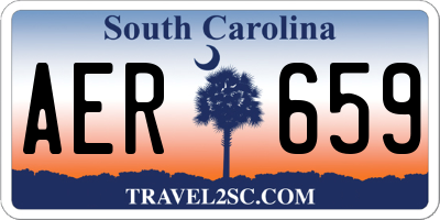 SC license plate AER659