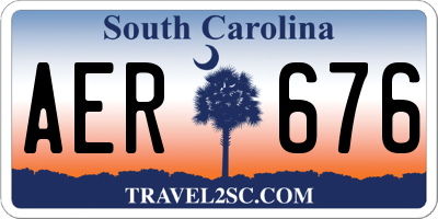 SC license plate AER676