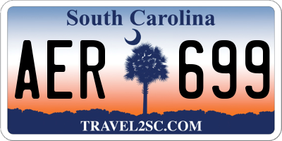SC license plate AER699