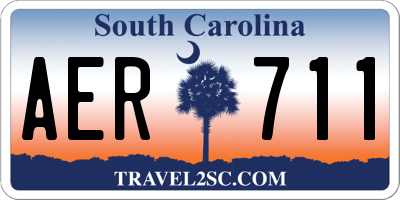 SC license plate AER711