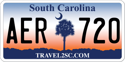 SC license plate AER720