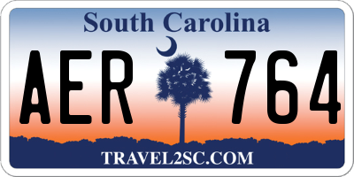 SC license plate AER764