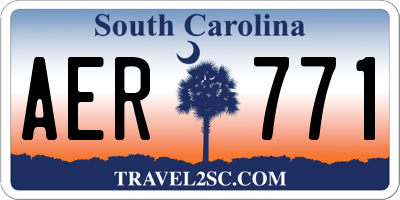 SC license plate AER771