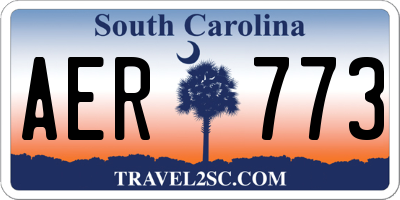 SC license plate AER773