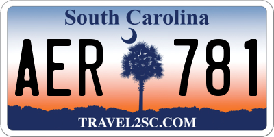 SC license plate AER781