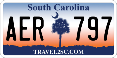 SC license plate AER797