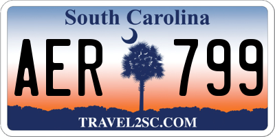 SC license plate AER799