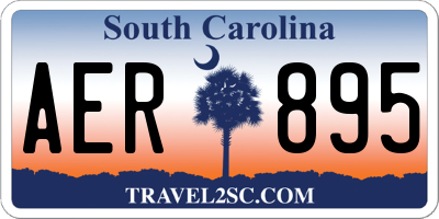 SC license plate AER895