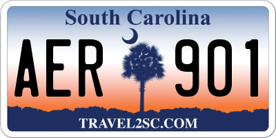 SC license plate AER901