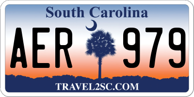 SC license plate AER979
