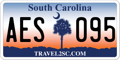 SC license plate AES095