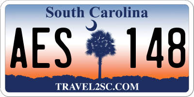 SC license plate AES148