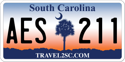 SC license plate AES211