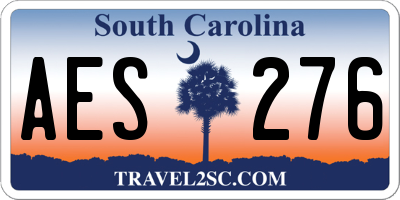 SC license plate AES276