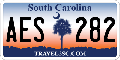 SC license plate AES282