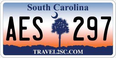 SC license plate AES297