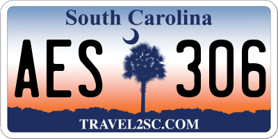 SC license plate AES306
