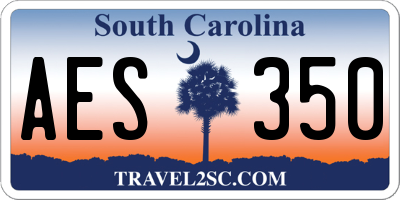 SC license plate AES350
