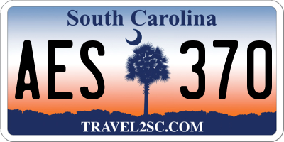 SC license plate AES370