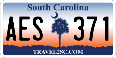 SC license plate AES371