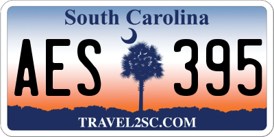 SC license plate AES395