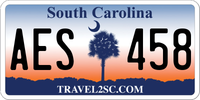 SC license plate AES458