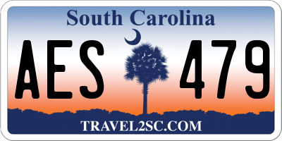 SC license plate AES479