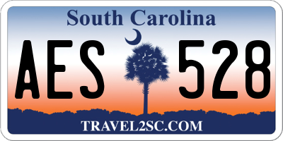 SC license plate AES528