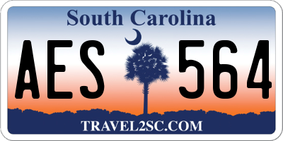 SC license plate AES564