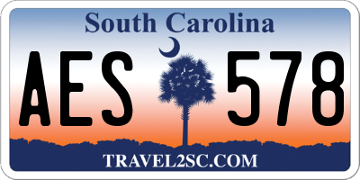 SC license plate AES578