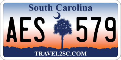 SC license plate AES579