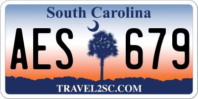 SC license plate AES679