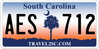 SC license plate AES712