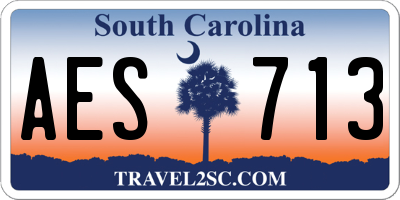 SC license plate AES713