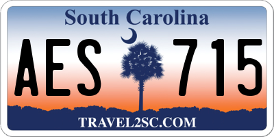 SC license plate AES715