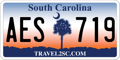 SC license plate AES719