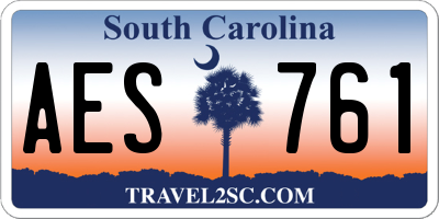 SC license plate AES761