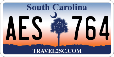SC license plate AES764