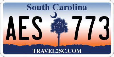 SC license plate AES773