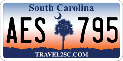 SC license plate AES795