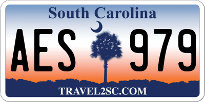 SC license plate AES979