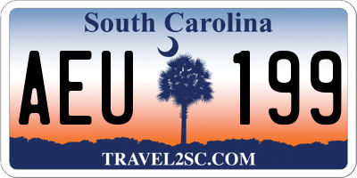 SC license plate AEU199
