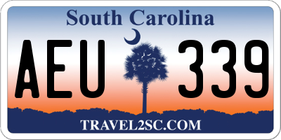 SC license plate AEU339