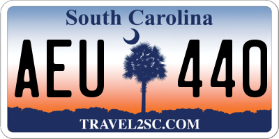 SC license plate AEU440